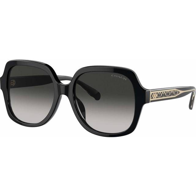 Coach HC8395U CR614 50023C Women's Sunglasses Black Size 54 (54)