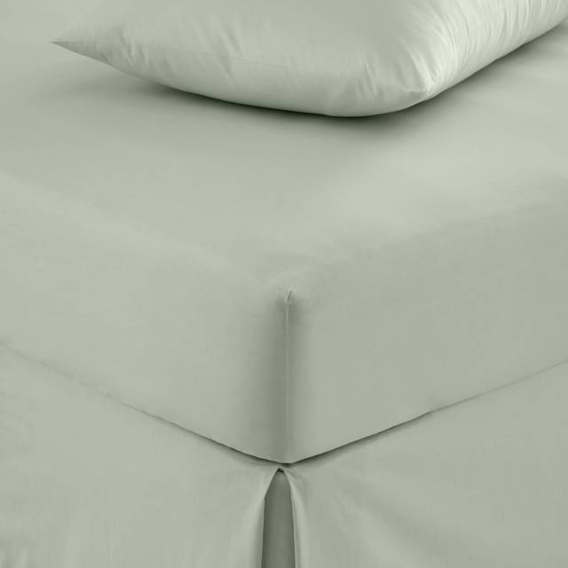 Pure Cotton Fitted Sheet - Sage