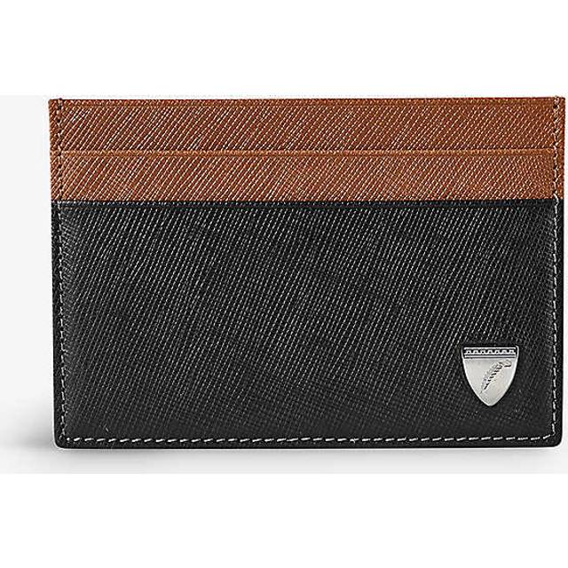 Aspinal Of London Leather Card Holder - Black - One size