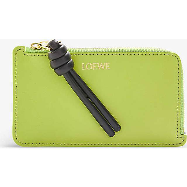 Loewe Knot Coin Calfskin Cardholder - Black (Size W:13cm x H:7.5cm x D:1cm)