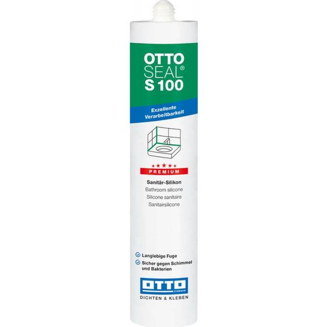 Ottoseal premium sanitary silicone s 100 color c 18 sanitary gray 300ml