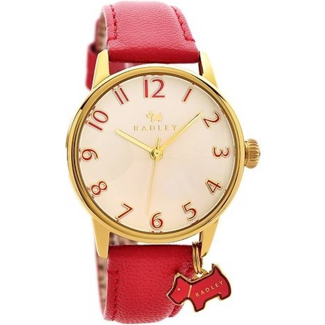 Radley Ladies' Scottie Dog Charm Coral Leather Strap Watch