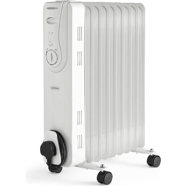 2000 Watt Electric Radiant Radiator Heater with Adjustable Thermostat (63cm H X 43cm W X 23.5cm D)