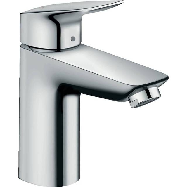 Hansgrohe Logis Chrome Single Lever Basin Mixer Tap 100 With Push-Open