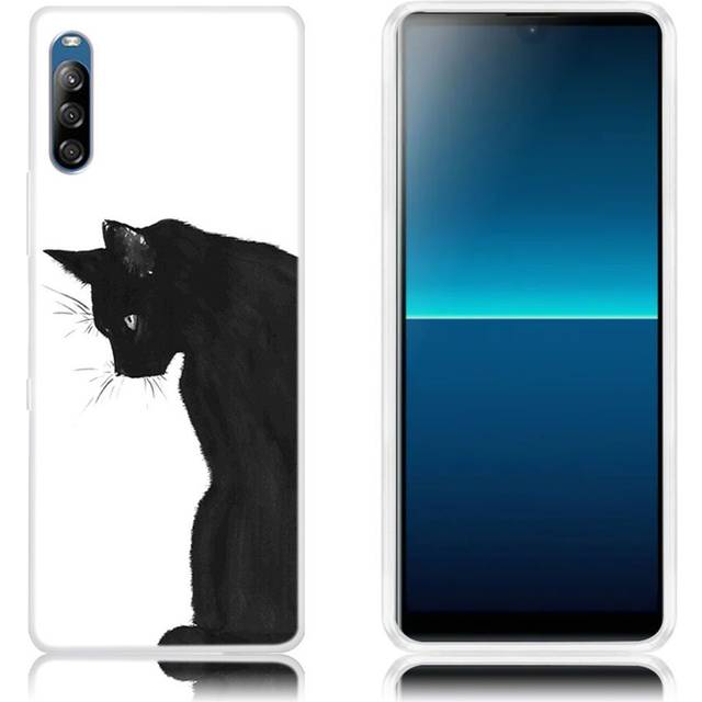 Deco Sony Xperia L4 skal - Svart Katt