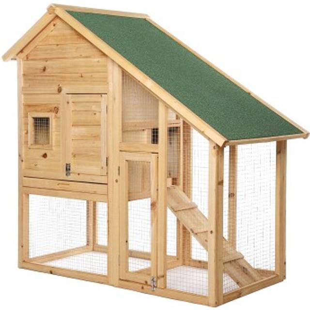lionto dibea RH10012 Utomhus Kaninbur, Brun, 140 x 64 x 119 cm