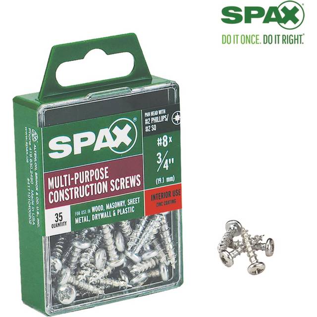 "SCRW SPAX PH 8X3/4""""""""BX35 (Pack of 1)"
