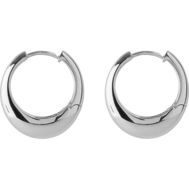 Pernille Corydon - Globe Huggie - Örhänge - Silver - 20 mm