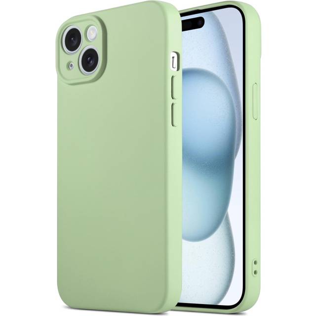 (iPhone 13 Pro Max, Light Green) InventCase Silicone Gel Protective Case Cover for Apple iPhones