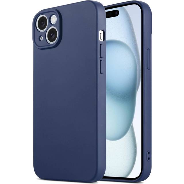 (iPhone 11 Pro Max, Dark Blue) InventCase Silicone Gel Protective Case Cover for Apple iPhones