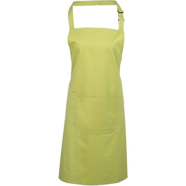 (One Size, Lime) Premier Ladies/Womens Colours Bip Apron With Pocket / Workwear