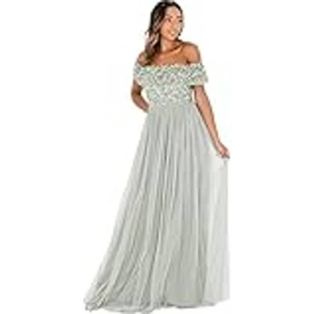 Bardot Embellished Maxi Dress - Mint - 18