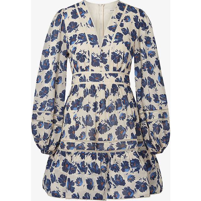 Malina Womens Poppy Ariella Floral-print Recycled-polyester Mini Dress S - POPPY
