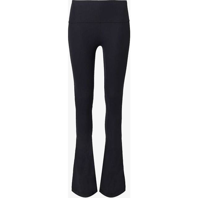 Lululemon Womens Black Align Flared-leg High-rise Stretch-woven Leggings 8 - BLACK