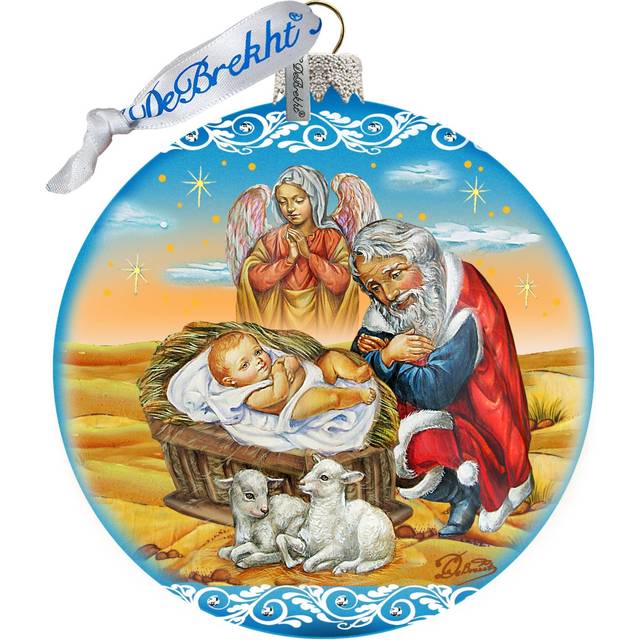 G.DeBrekht 73864B 5.5 in. Adoration Ball Limited Edition Holiday Splendor Glass Ornament