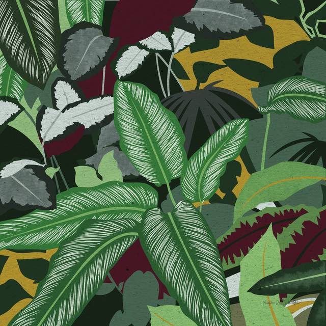 Jungle Safari II by Megan Gallagher - Wrapped Canvas Painting (30cm H x 30cm W)