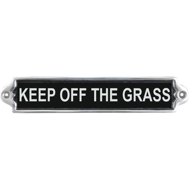 Minster Stylish Living 25cm Keep Off The Grass Sign, Multi