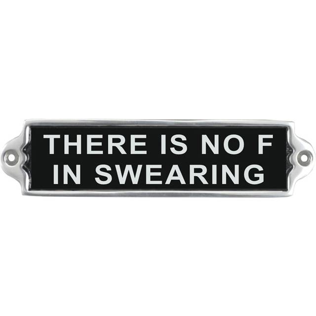 There Is No F Wall Plaque - Aluminium - L1 x W20 x H6 cm
