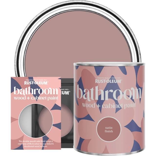 Rust-Oleum Bathroom Wood & Cabinet Paint, Satin Finish - Heartfelt - 750ml - Pink