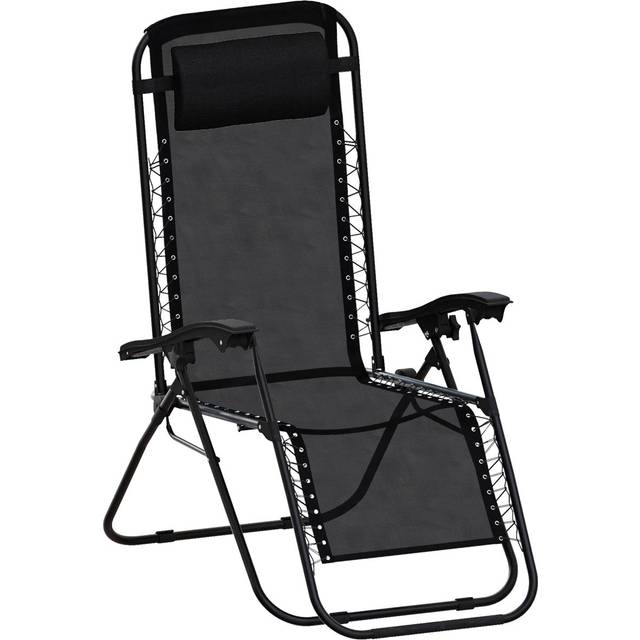 Garden Vida 2 Pack Zero Gravity Chairs - Black, Black