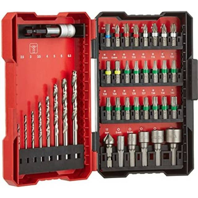 Einhell Universal Drill Bit Set w/ Case for 1/4 Inch Hexagon Socket kwb 39pc