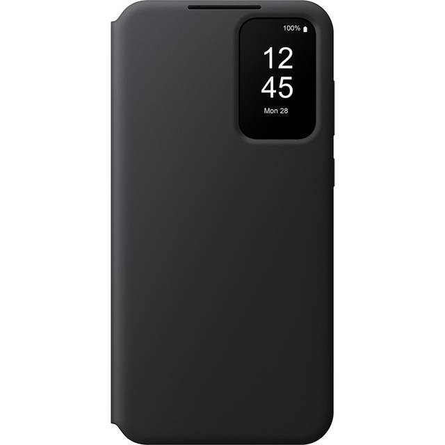 Samsung Smart View Wallet Cover Plånboksfodral med visningsfönster för Galaxy A55 5G, Svart