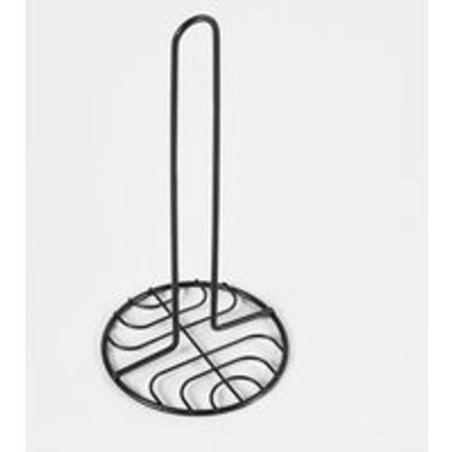 OHS Wire Kitchen Roll Holder - Black