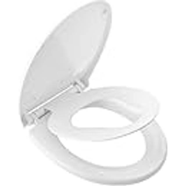 M41002-2 O Shape Family Toilet Seat with Child Seat Built-in, Soft Close Toilet Seat, Removable Potty Training Toilet