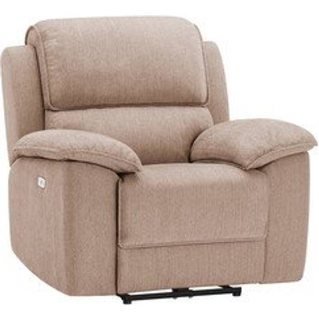Plush Beige Fabric Sofas - Electric Recliner Armchair - Goodwood Range - Oak Furnitureland