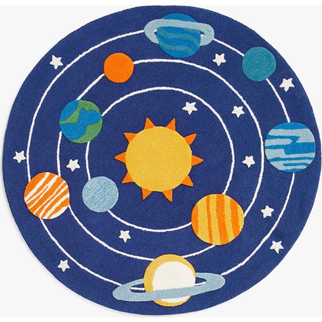 John Lewis Outer Space Rug, Dia.120cm, Blue