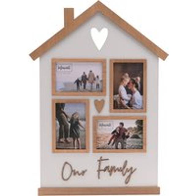 Collage Photo Frame House Shaped - Brown - One Size