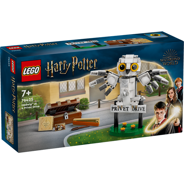 LEGO Harry Potter Hedwig på Privet Drive 4, Fantasifylld byggleksak för barn med en ugglefigur, Självständig lek, Liten presentidé för flickor, pojkar och fans från 7 år 76425