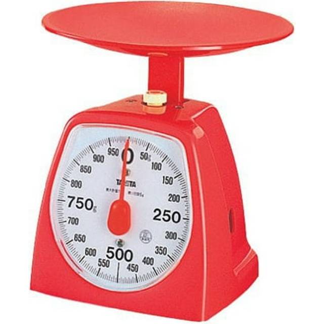 Tanita Analog Cooking Scale, 2.2 lbs (1 kg), Red, 1439-1kg