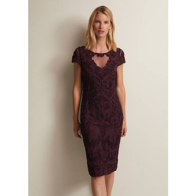 Phase Eight Women's Agatha Berry Tapework Midi Dress - 16