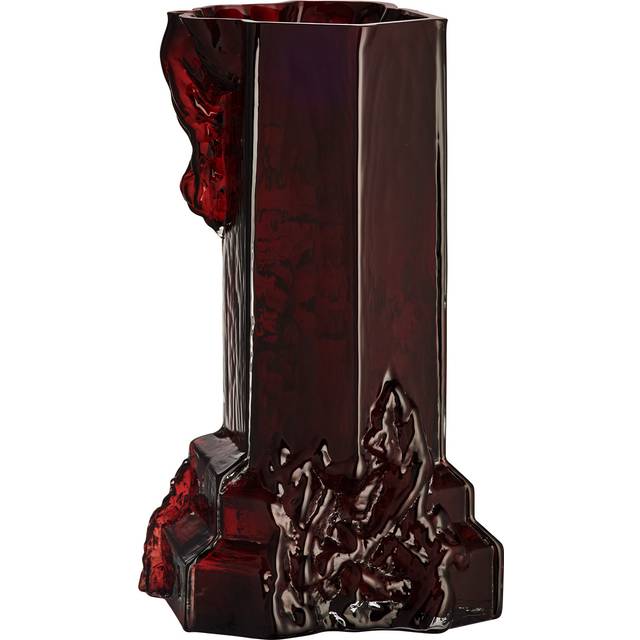 Kosta Boda - Rocky Baroque Vas Oxblood 350 mm - Krukor &amp; vaser - Hanna Hansdotter - Röd