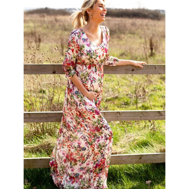 Tiffany Rose Maternity Lucy Empire Line Maxi Dress, Wildflower Garden
