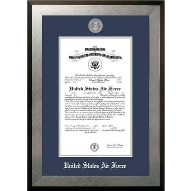 Campus Images AFCHO0028x10 8 x 10 in. Patriot Frames Air Force Certificate Honors Silver Frame with Silver Medallion