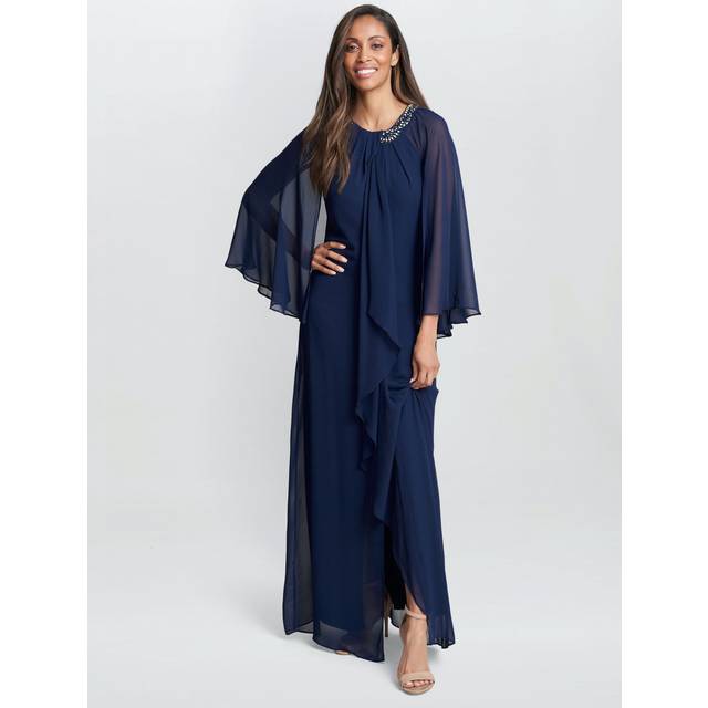 Gina Bacconi Polly Maxi Dress, Navy