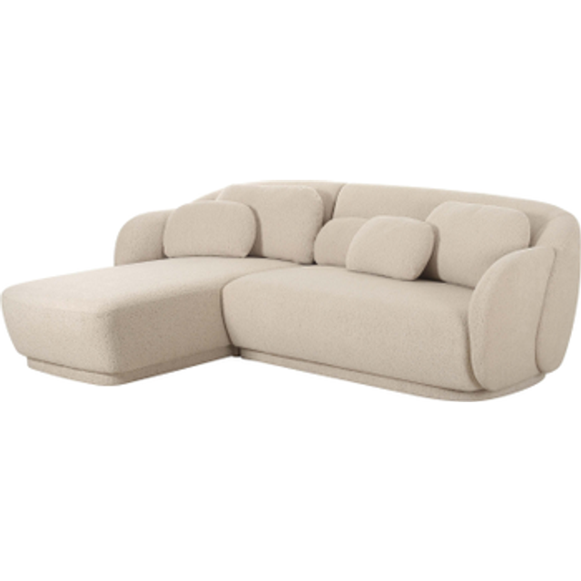 Misty Sectional - LAF - Boucle/Plywood - L170.2 x W229.6 x H74.9 cm - Cream