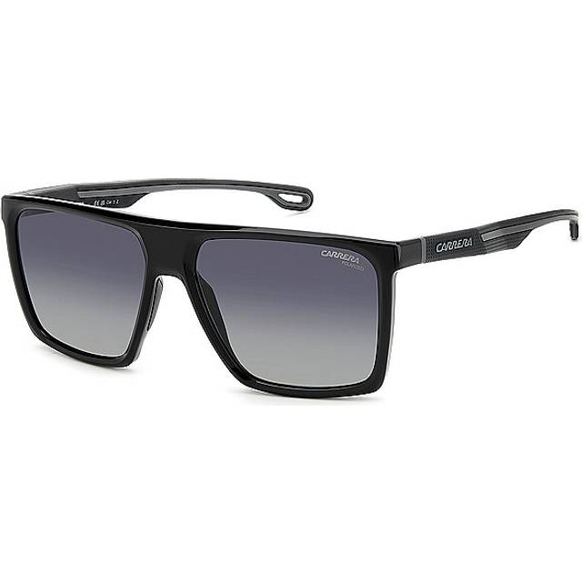 Carrera Man CARRERA 4019/S 807/WJ Solglasögon Biopolyamid Svart Grå Fyrkantig Polariserad Skuggad