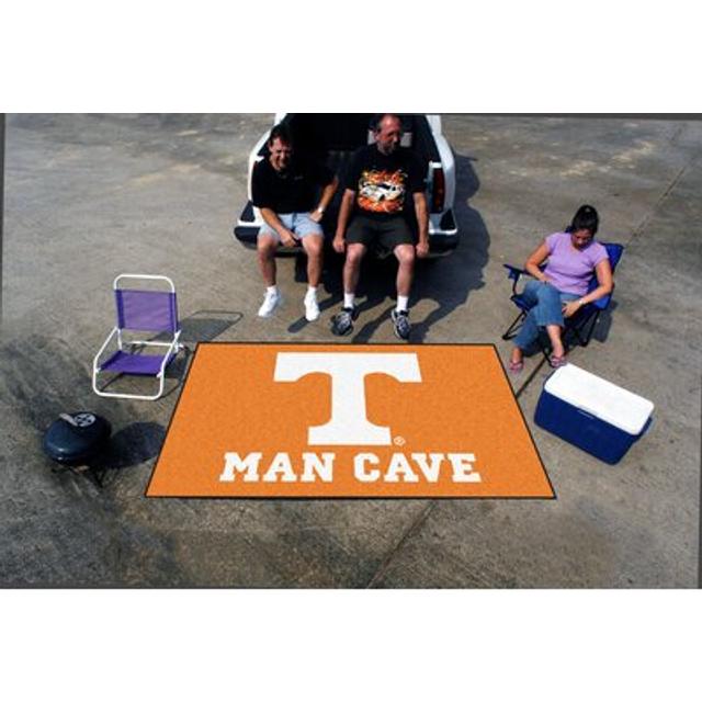FANMATS 14699 Tennessee Volunteers Man Cave UltiMat Rug - 5ft. x 8ft. | Sports Fan Area Rug, Home Decor Rug and Tailgating Mat