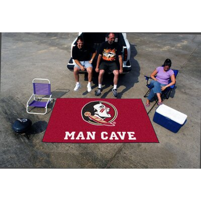 FANMATS NCAA Florida State University Nylon Face Man Cave UltiMat Rug - 5' x 8'