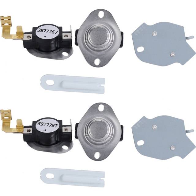 2X Dryer Replacement Kit 3387134 High-Limit Thermostat 3392519 Dryer Thermal Fuse 3977393 Thermal Cut-Off Switch