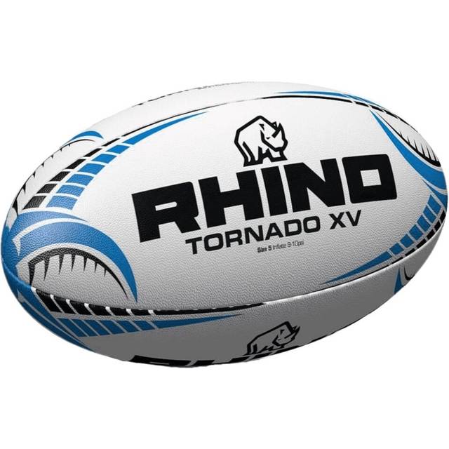 Rhino Tornado XV Rugbyboll 5 vit