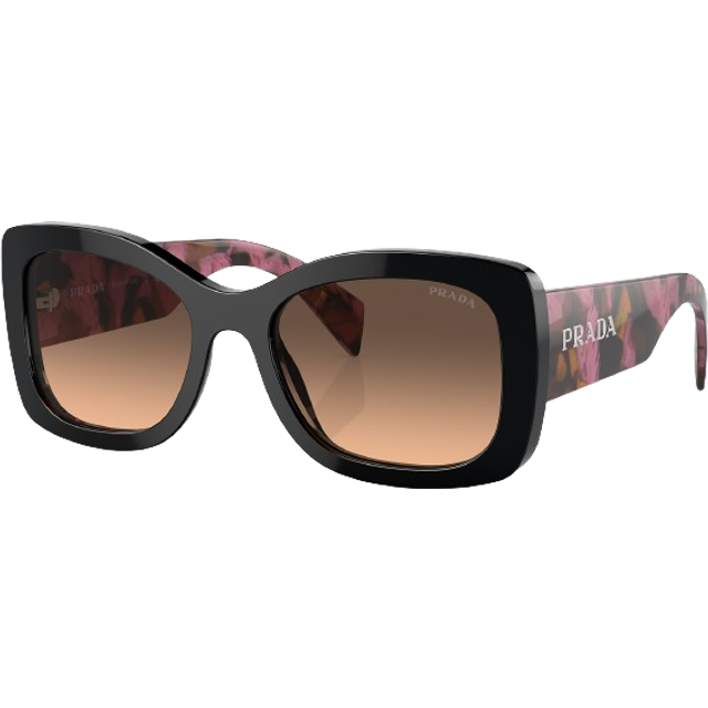 Prada PR A08S Sunglasses 12O50C Mahogany
