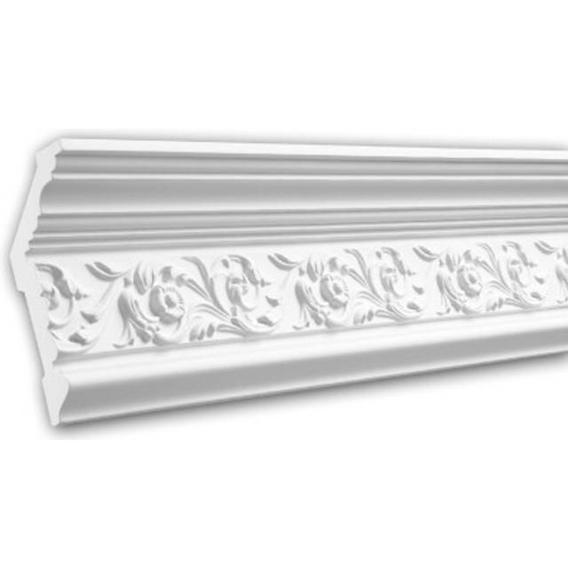 Profhome 150128 Cornice Moulding Decorative Crown Moulding Coving Cornice 1,97 m