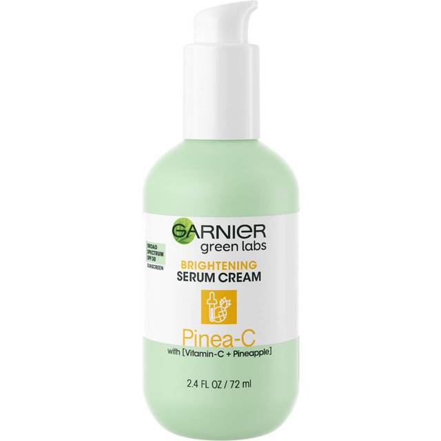 Garnier SkinActive Green Labs Pinea-C Brightening Serum Cream, 24H Moisture + Serum + SPF 30 with Vitamin C and Pineapple for Dull and Uneven Skin, 2.