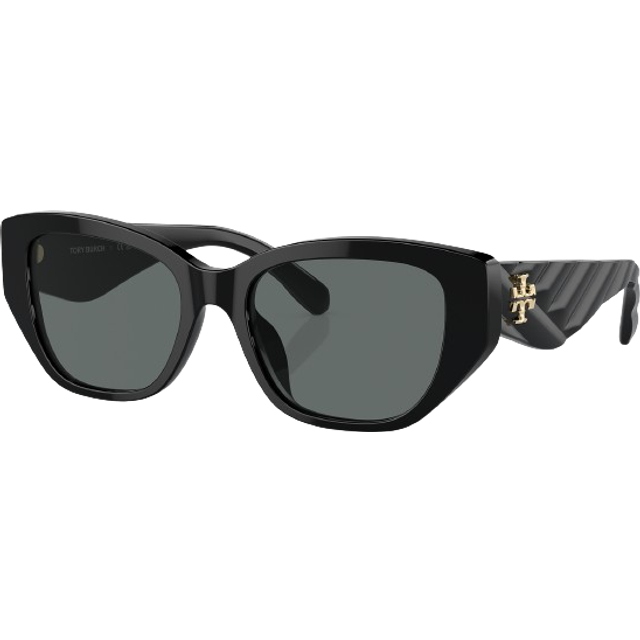Tory Burch TY7196U Polarized 170981 53 Svarta Solglasögon Kvinna