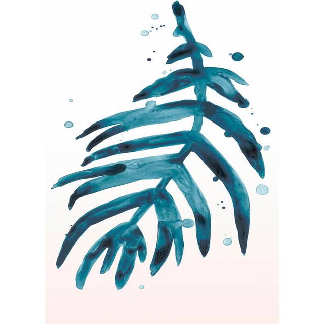 Stems in Indigo IV - Wrapped Canvas Art Prints (122cm H x 81cm W x 3.8cm D)