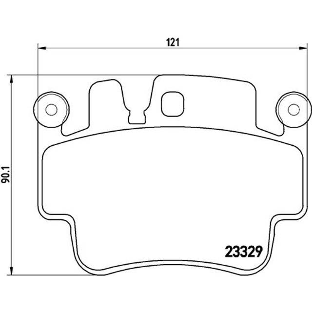 BREMBO Bromsbeläggsats P 65 009 förberett för slitvarningsvisning PORSCHE: Boxster, 911 Coupe, 911 Targa
